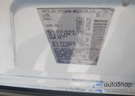 2015 Infiniti Qx60 z USA, uszkodzony, nr VIN 5N1AL0MN0FC535690